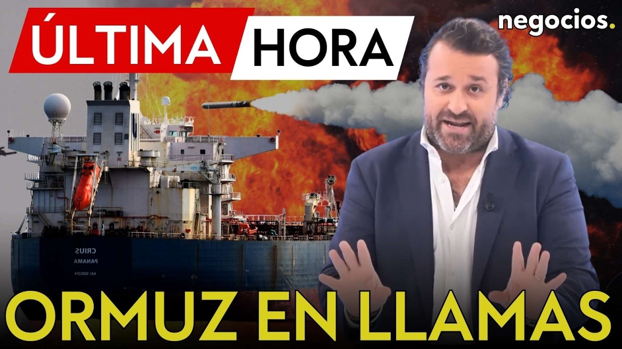 ÚLTIMA HORA | Ormuz arde en llamas: un buque cisterna alcanzado por un proyectil desconocido