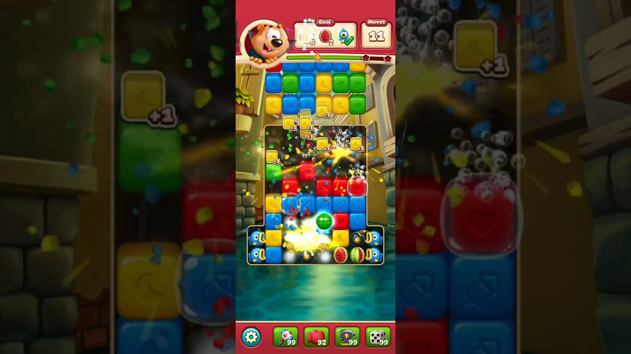 Toon Blast-Level 1163 3 STARS NO BOOSTERS #toonblast #toonblastlevel #shortsgame
