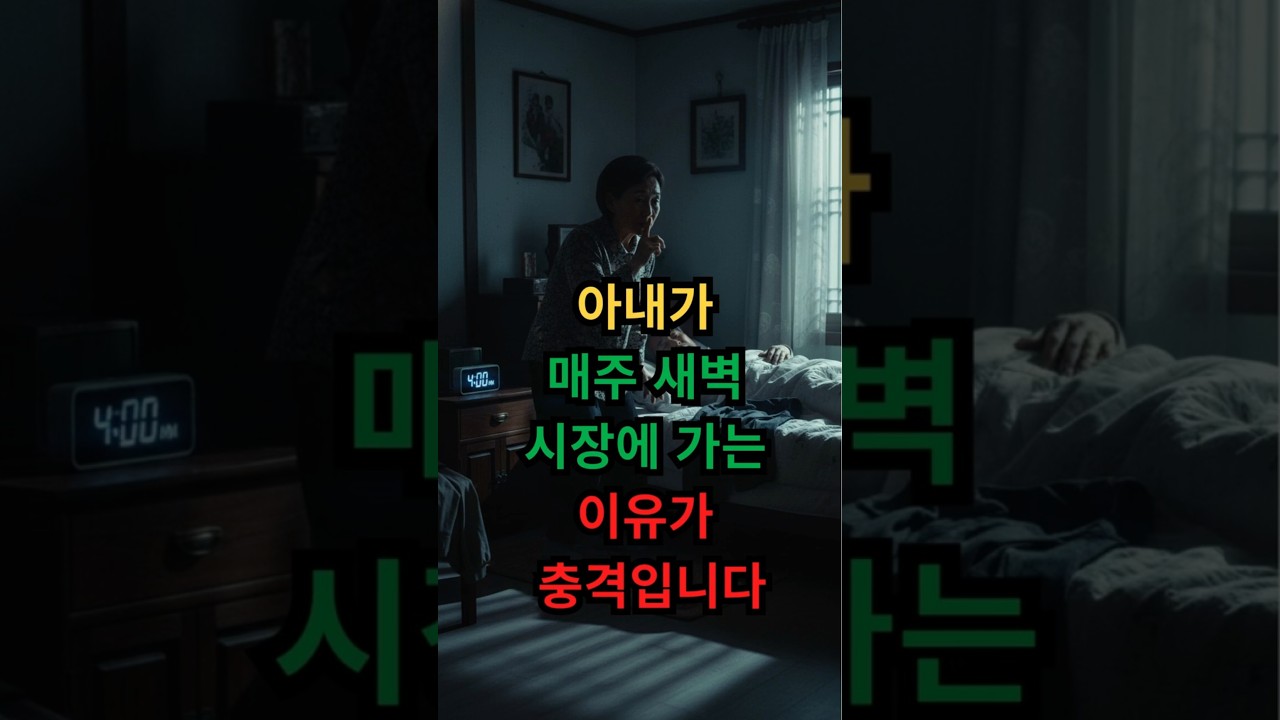 아내가 30년간 새벽 4시에 집 나간 이유... 통장 보고 눈물 터졌습니다.#5070#실제사연##황혼의깨달음##30년의비밀#시니어사연#부부사연