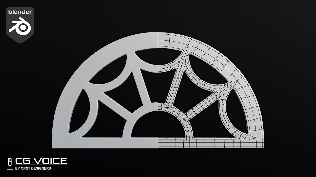 how to model this ornament design in blender _ blender ornament modeling #13