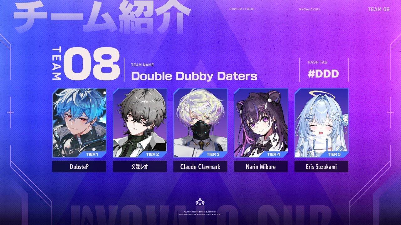 【VALORANT】 京VALO杯本番！勝つぞおおおお！！！ #DDDWIN w/ Claude, DubsteP, Eris, Narin 【久我レオ / ネオポルテ】