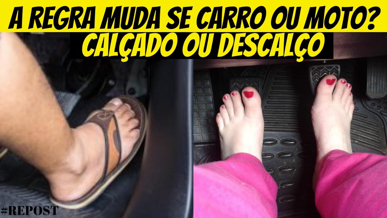 🚨VEJA O QUE DIZ O CTB SOBRE DIRIGIR DESCALÇO E CALÇADO