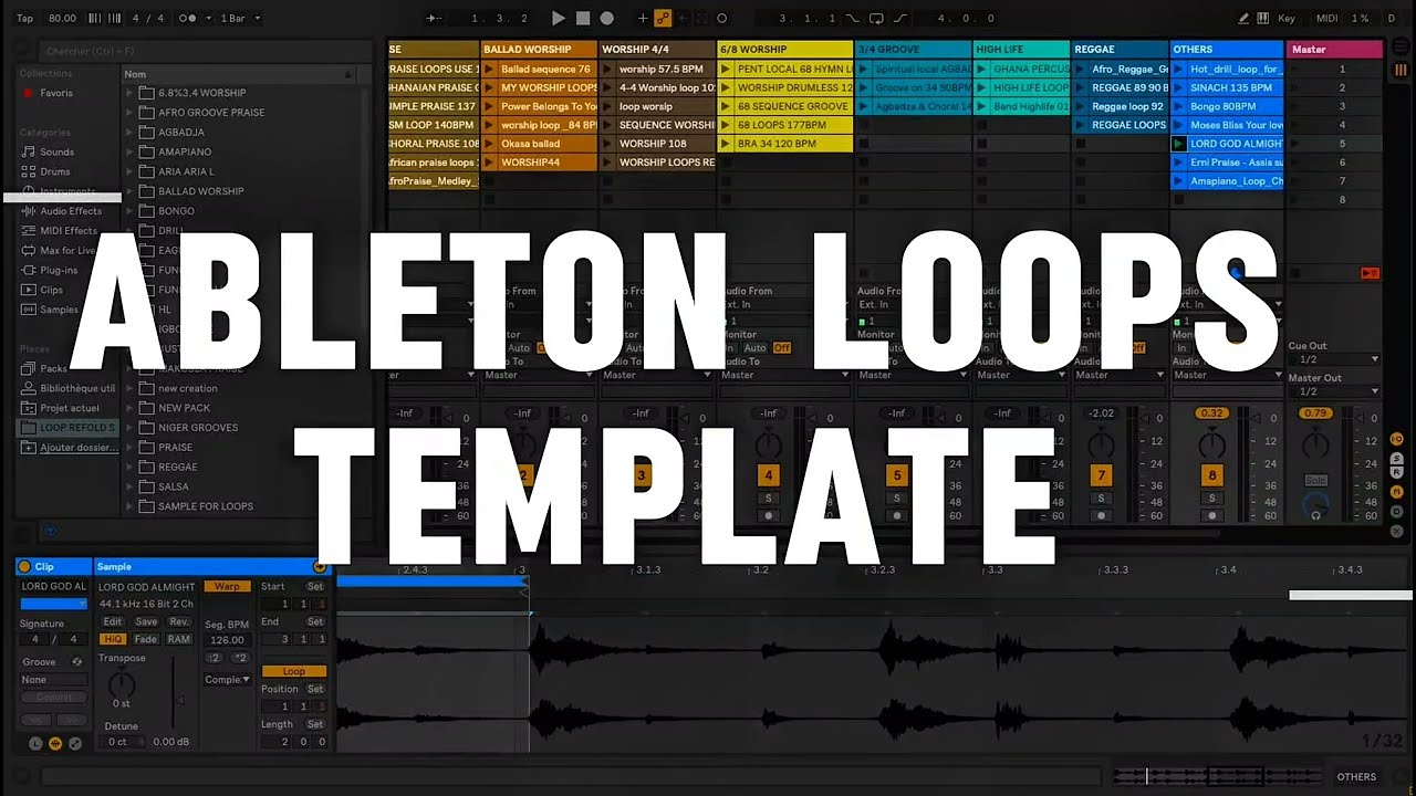 ABLETON LIVE LOOPS TEMPLATE FOR CHURCH 🎚️💥