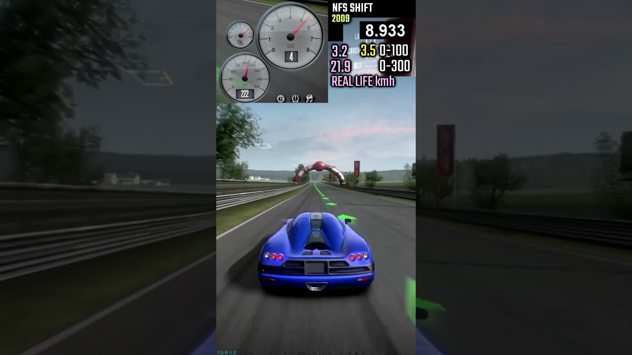 Koenigsegg CCX 0-300 kmh NFS Shift