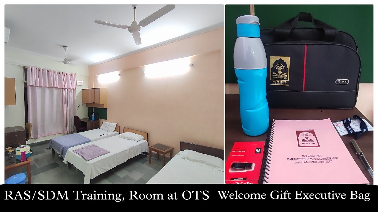 RAS/SDM Training at Jaipur : OTS ROOM & WELCOME KIT, Vishranti Hostel