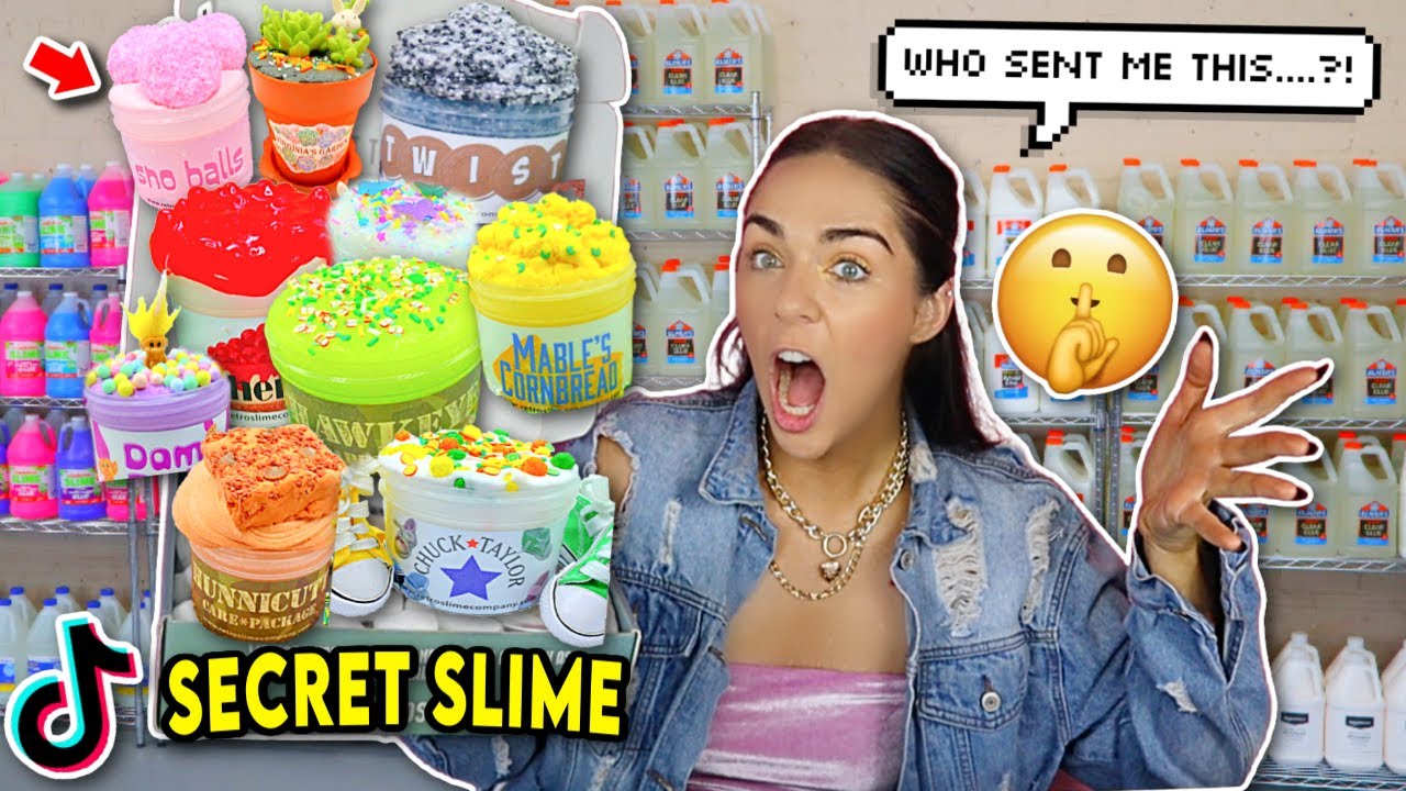 i got a SECRET SLIME PACKAGE!! *who sent me this?*