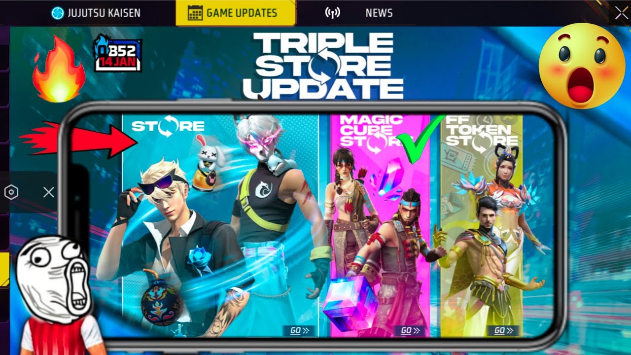 TRIPLE STORE UPDATE 🔥 | Free Fire New Update 💥 | Best Items & Offers 🎮 