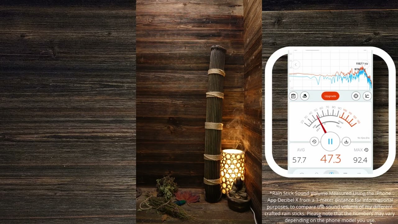 16 Minutes of Continuous Rain | Handmade Rain Stick