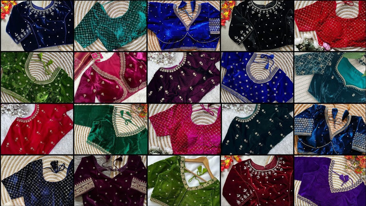 😍👌Beautiful Velvet Blouse Front Neck Designs|Simple Velvet Blouse Designs For Party Wear Sarees❤️|