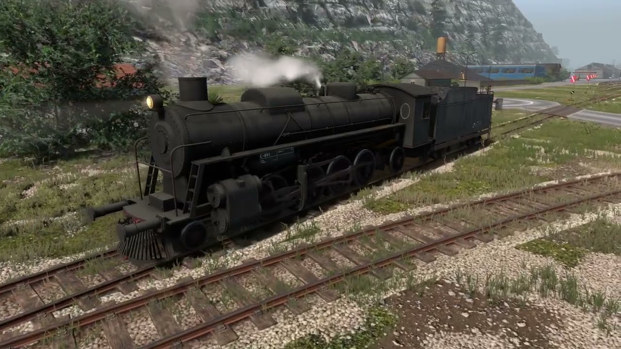 Derail Valley poslední přeprava s parní lokomotivou