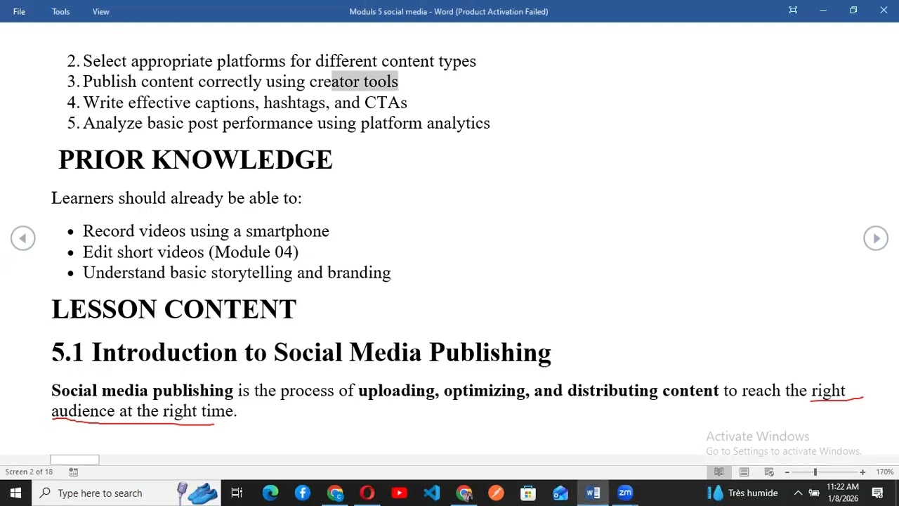 Introduction to SOCIAL MEDIA PLATFORMS 1