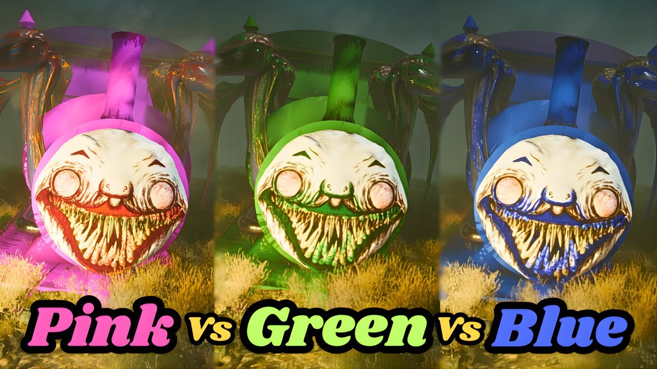 Blue Charles Vs Pink Charles Vs Green Charles | Choo Choo Charles Mods Gameplay