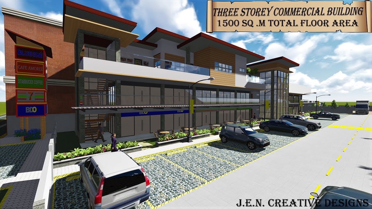 THREE STOREY COMMERCIAL BUILDING