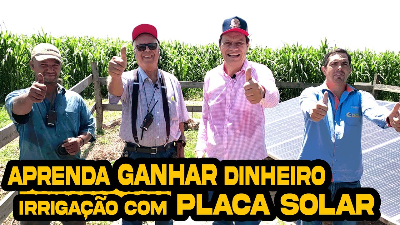 APRENDA GANHAR DINHEIRO (IRRIGAÇÃO COM PLACA SOLAR)