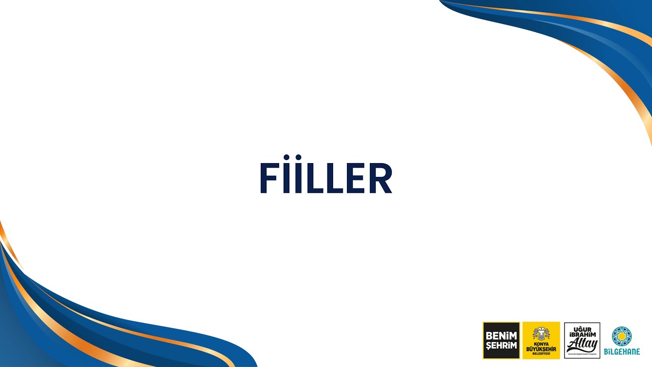 Bilgehaneler Türk İşaret Dili Eğitimi I Ders 9: Fiiller