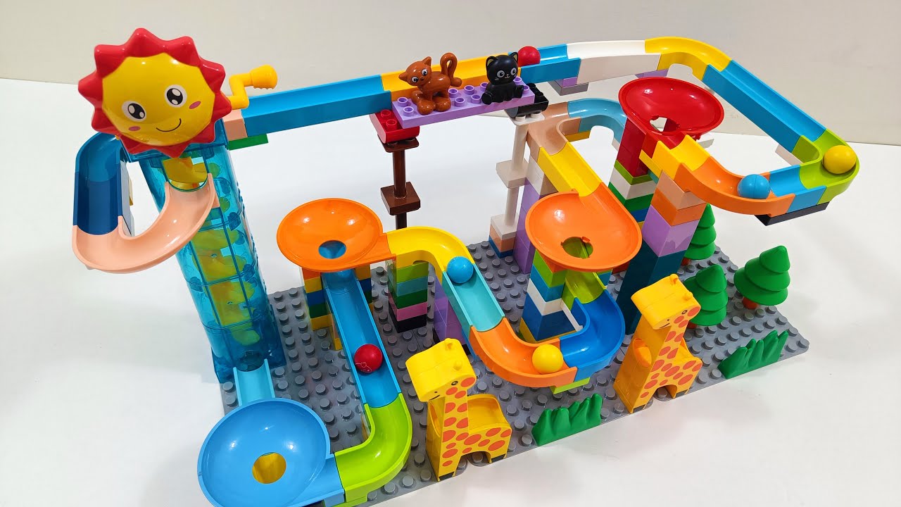 WOW! LEGO DUPLO Marble Run Playground 🌈 Crazy Slides & Pure ASMR
