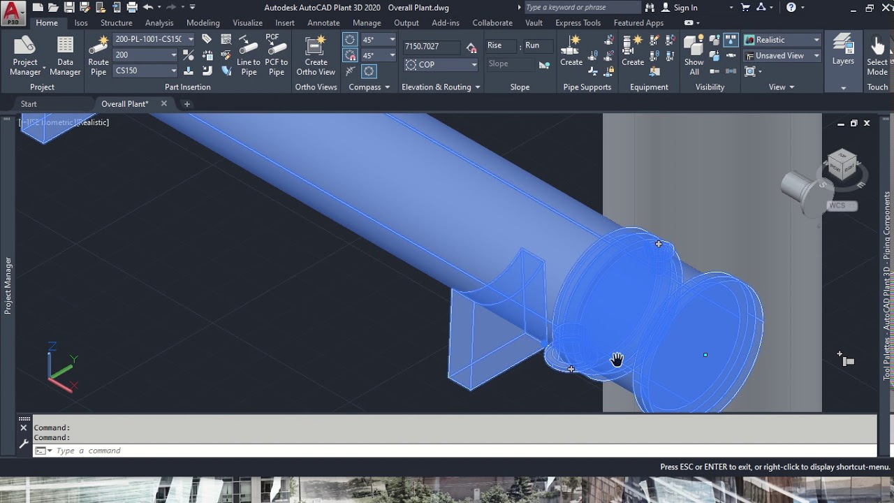 AutoCAD Plant 3D - Pipe Creation and Routing