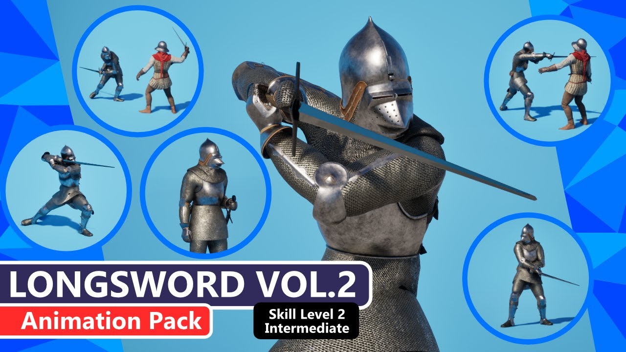 Animation Pack: MC Longsword Vol.2 | Intermediate Skill Knight Pack