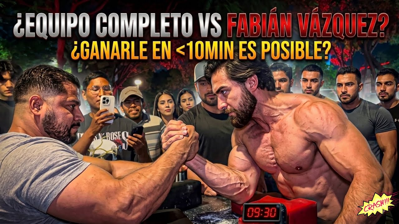Pro Armwrestler vs Armwrestling Team | Mexican Champion | Fabián Vázquez | Osvaldo Lomelí 