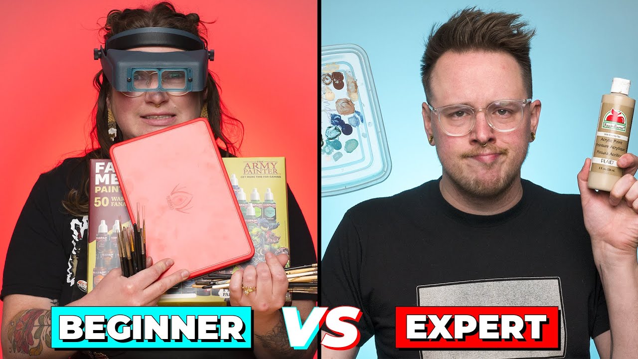 Minipainting Noob VS Pro: GEAR CHALLENGE