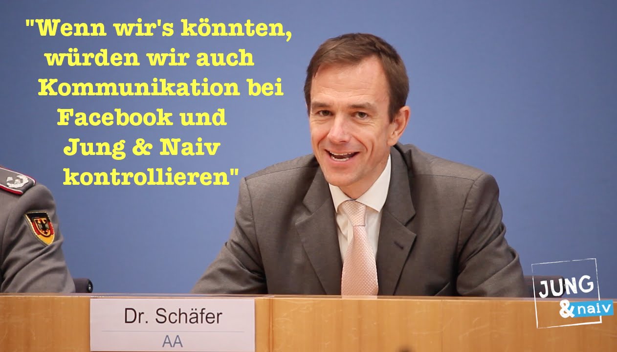 Bundesregierungshumor: Wir würden Jung & Naiv kontrollieren, wenn wir's könnten