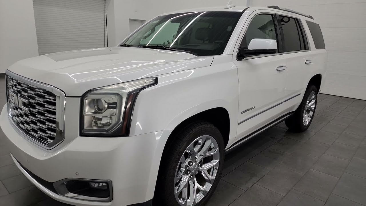 2018 GMC YUKON DENALI 4WD WHITE FROST TRICOAT 4K WALKAROUND 14005Z SOLD!