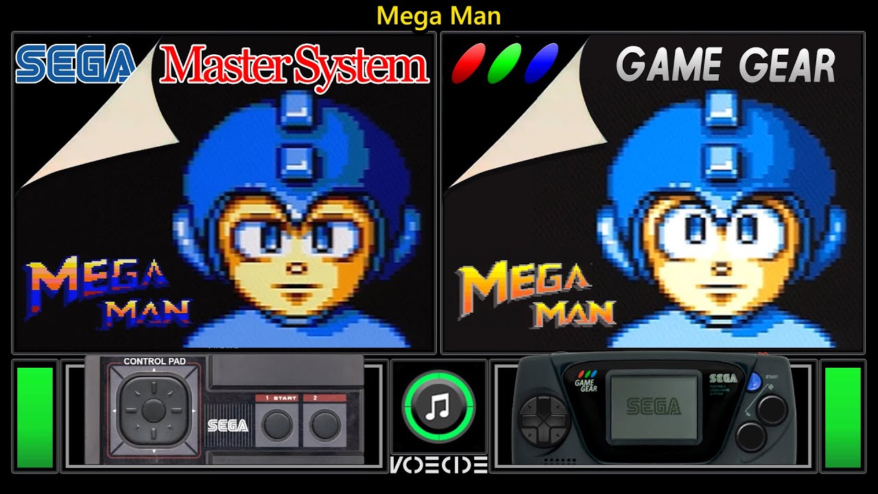 Mega Man (Master System vs Game Gear) Real Hardware Comparison