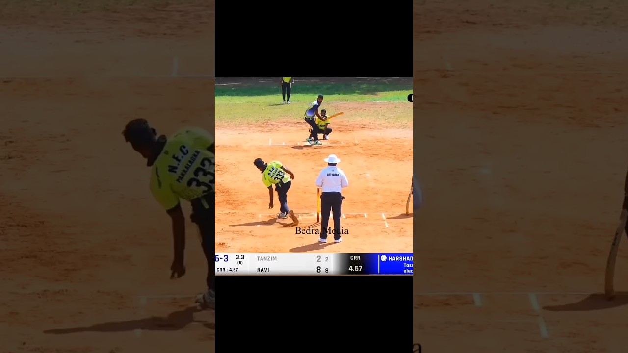 HUGE SIX 🔥 Underarm Bowling - Bedra Media LIVE #cricket #underarmcricket #tennisballcricket #india