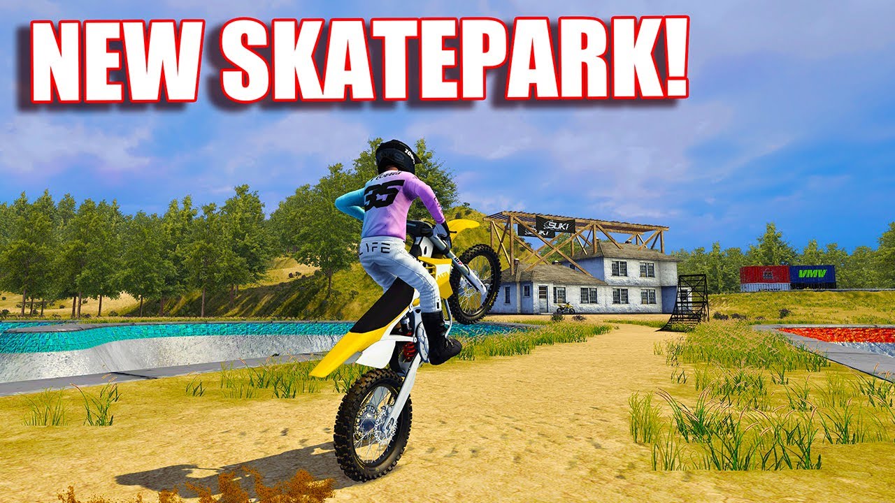 SKATEPARK FREERIDE VS THE FASTEST ELECTRIC DIRTBIKE IN MXBIKES!?