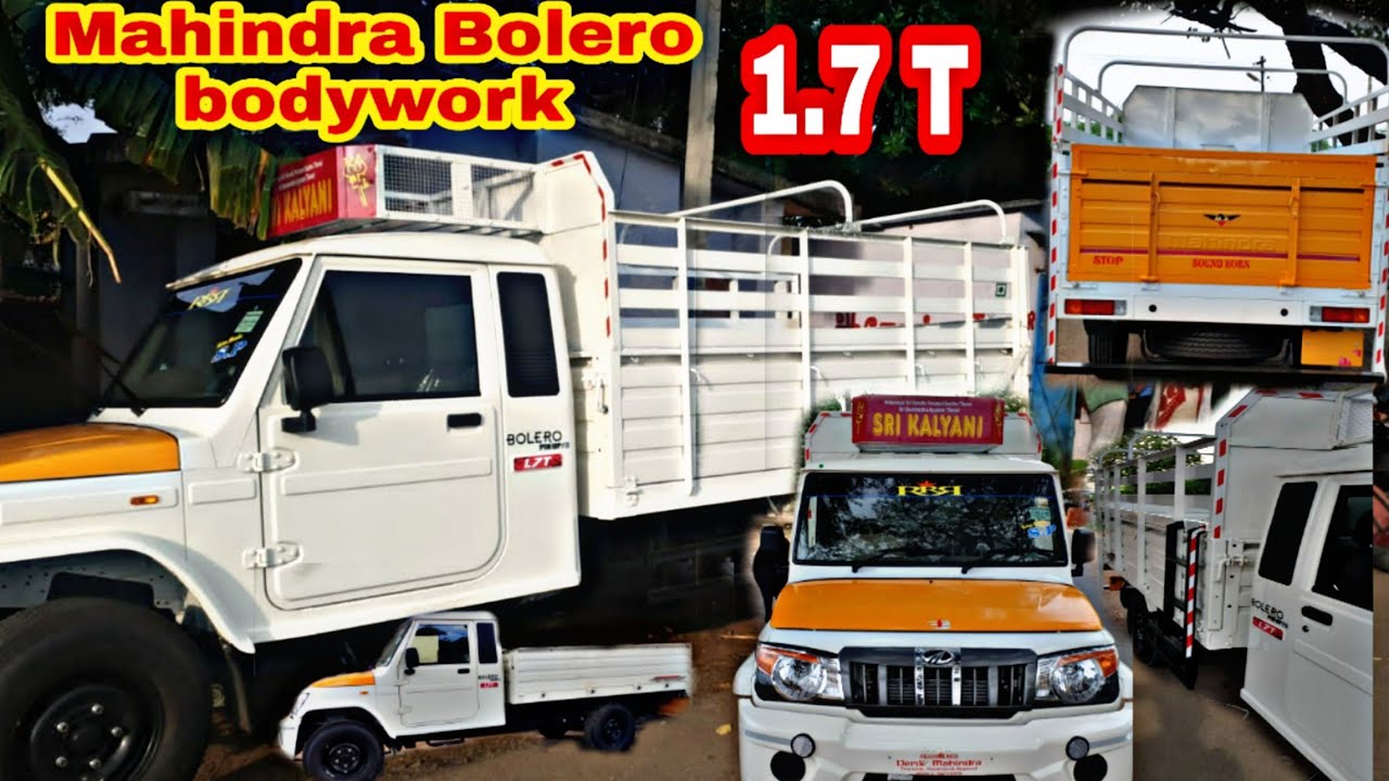 Mahindra Bolero pik-up 1.7t bodywork fabrication | open methods | Extralong |