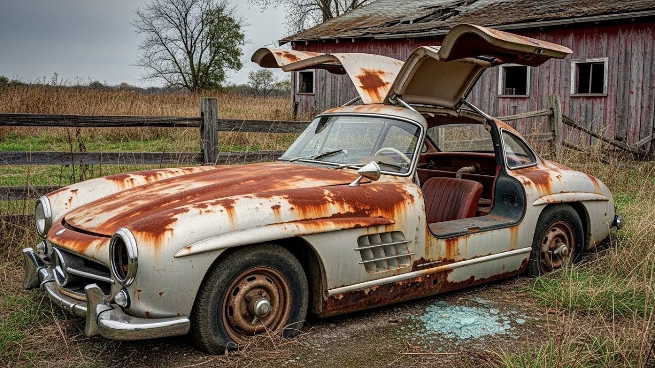 From Abandoned to Factory-New | Mercedes Benz 300SL Gullwing 1955  ASMR Restoration