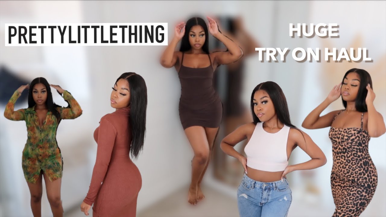 HUGE PRETTY LITTLE THING TRY ON HAUL, WE OUTSIDE | LISAAH MAPSIE