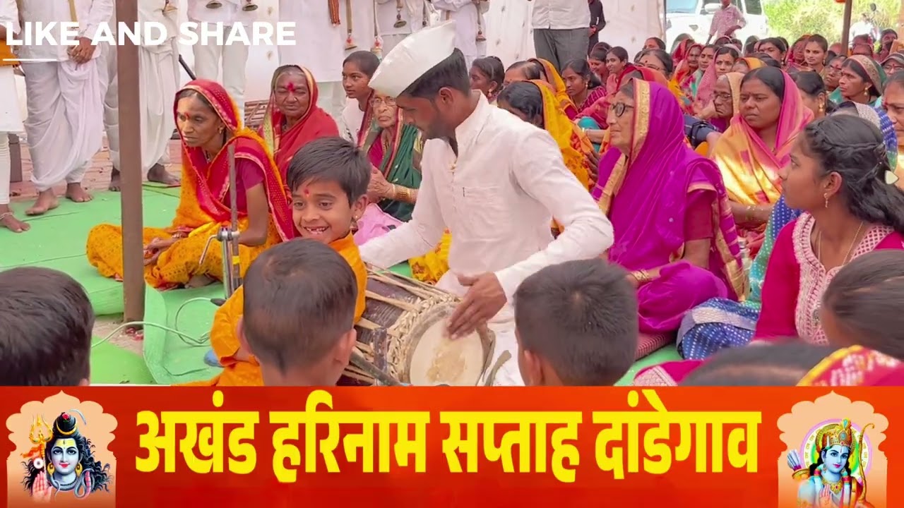 ह.भ.प.श्री गोविंद महाराज मुंडे काल्याचे#किर्तन अ.ह.स.दांडेगाव आ.श्री.संतोषदादा बांगर साहेब यांचआगमन