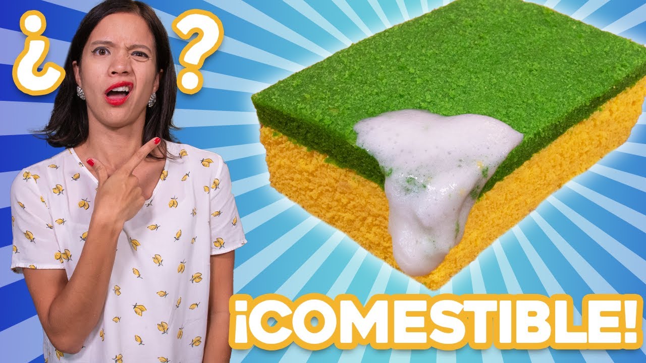 ESPONJA DE PLATOS 100% COMESTIBLE (PASTEL HIPERREALISTA / TRAMPANTOJO)  - La Cooquette