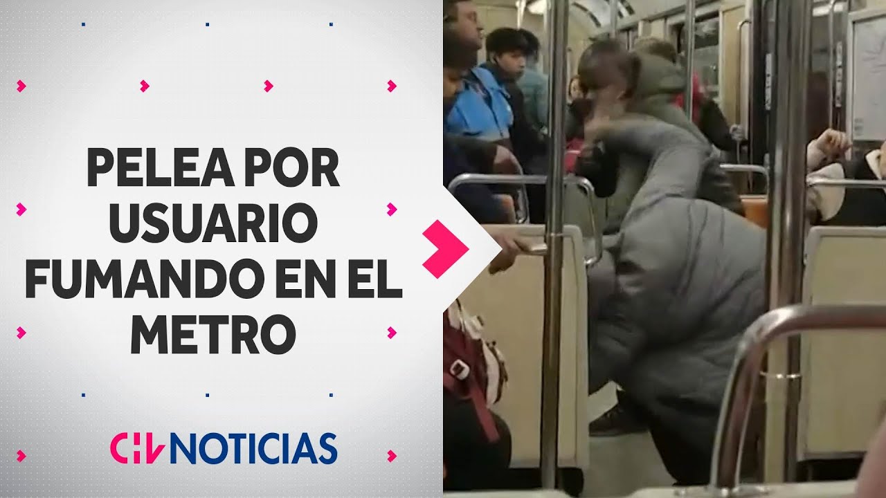 CAPTAN VIOLENTA PELEA en el Metro: Usuario encaró a sujeto que fumaba dentro del vagón