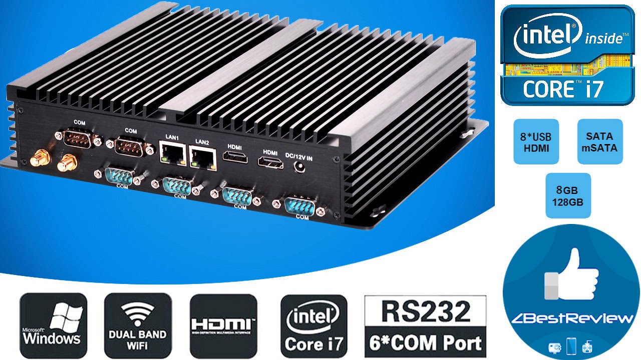 ✔ Mini Computer HYSTOU FMP04B - Мини ПК на Intel Core i7 4510U (8G+128G)