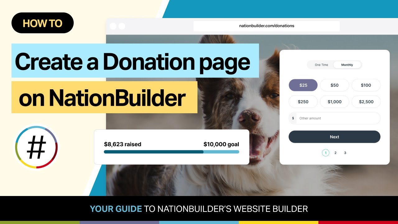 How to create a donation page on NationBuilder