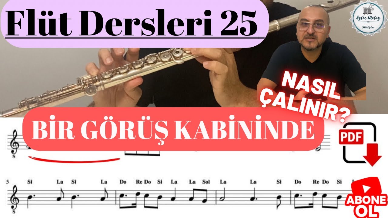 Yan Flüt #flute Dersi #25 Bir Görüş Kabininde #flute #tutorial #yanflüt  #eğitim #training