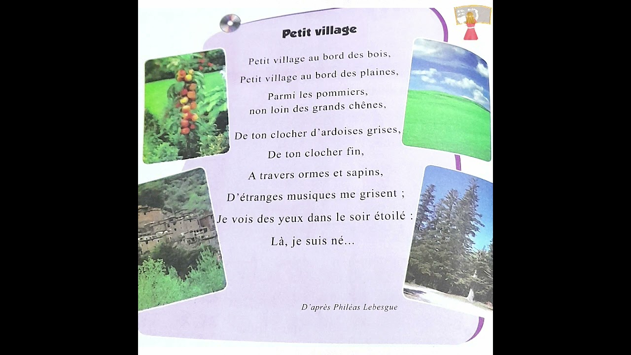 Poésie ( mon petit village ) l'école des mots 2aep
