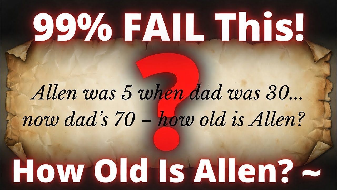 99% Wrong on This Simple Riddle! Allen’s Real Age Revealed – Join LIVE Chat