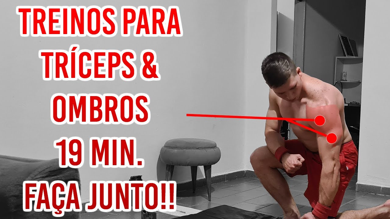 Treino para Tríceps & Ombros | INTERMEDIÁRIO | Faça Junto!! | 19 MIN.