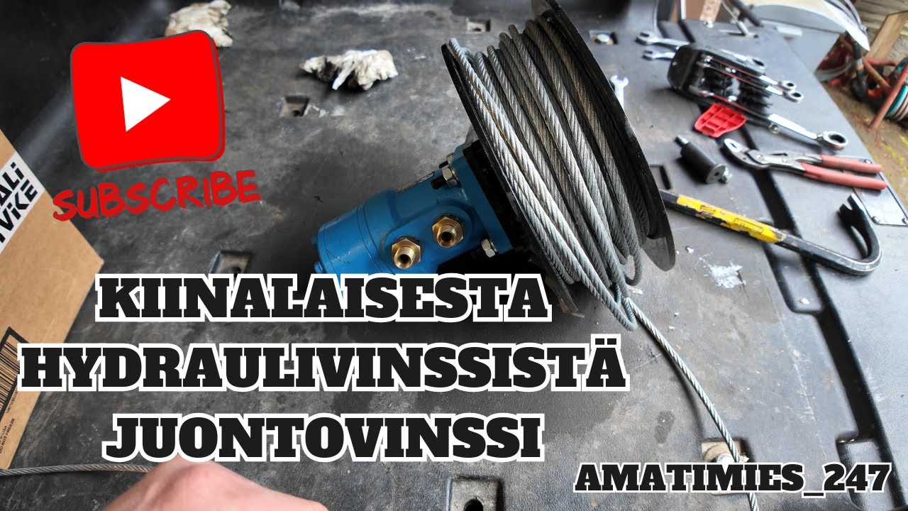 Kiinalaisesta hydraulivinssistä juontovinssi
