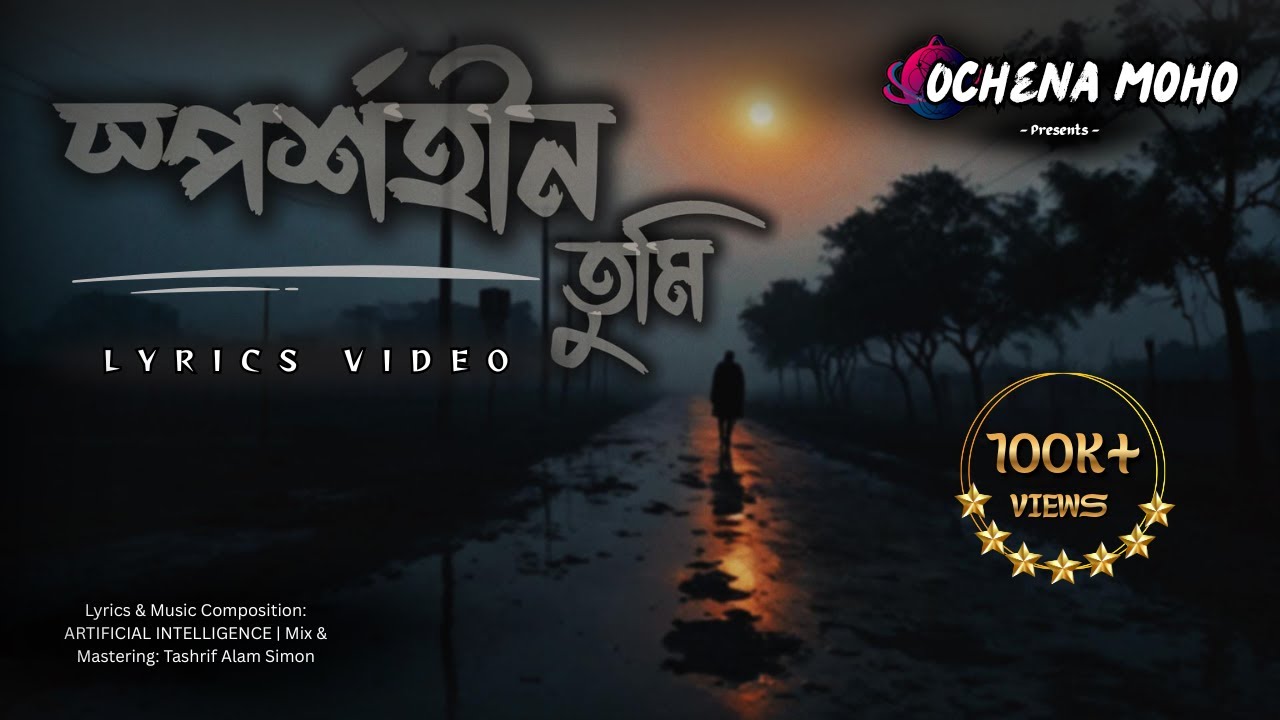 Sporshohin Tumi - স্পর্শহীন তুমি | Ochena Moho [Official Lyrics Video]