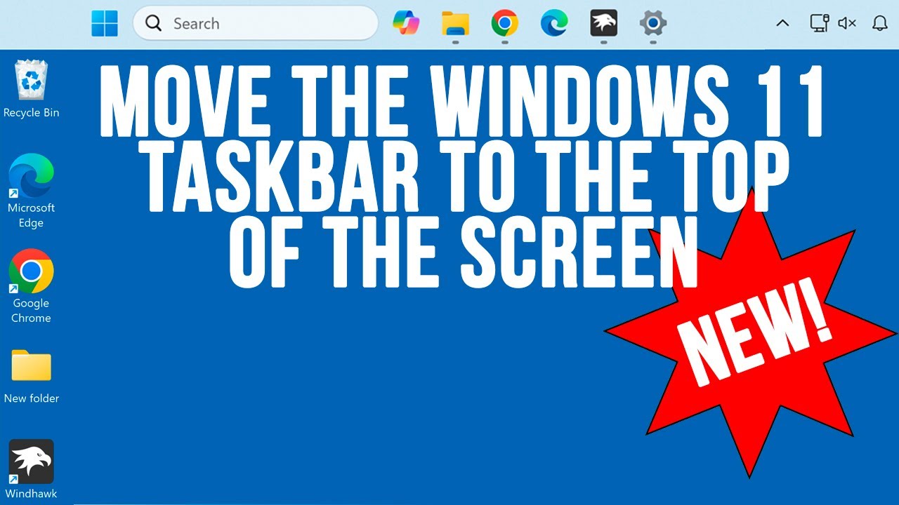 How to Move the Windows 11 Taskbar to the Top of the Screen