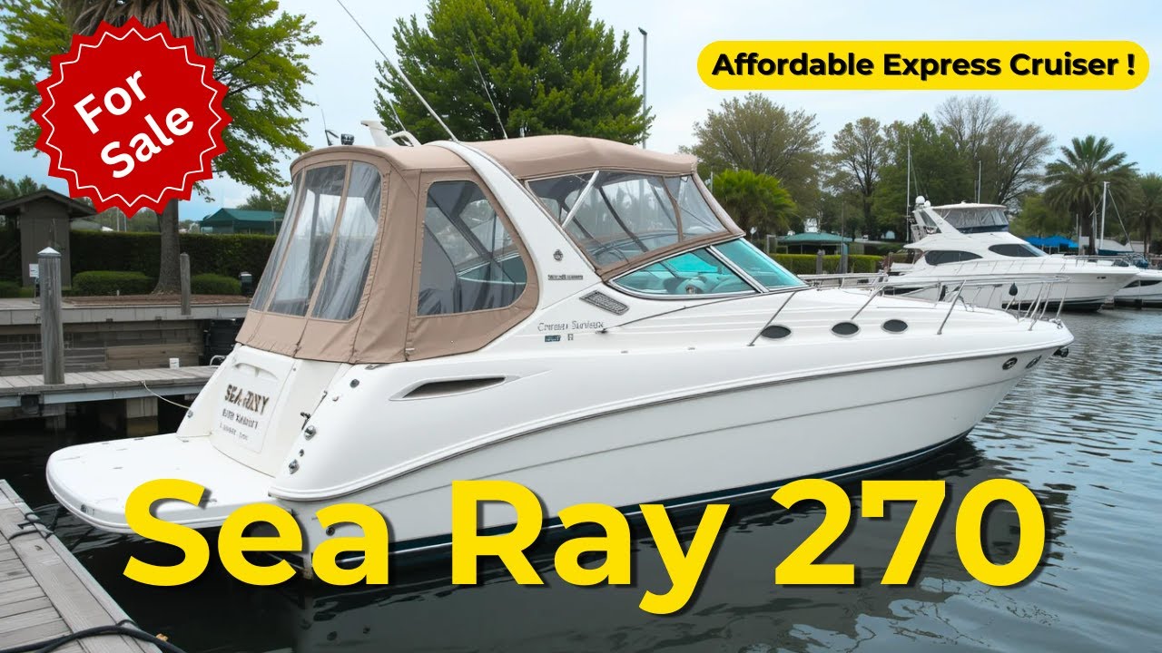Check Out This 1997 Sea Ray 270 Sundancer Tour | Affordable Express Cruiser!