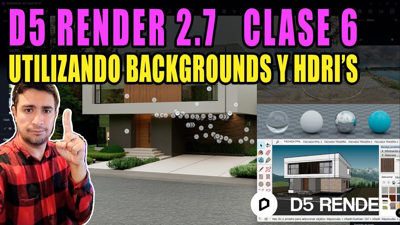 D5 RENDER 2.7 🔴 UTILIZA FONDOS HDRI Y BACKGROUNDS PARA MÁS REALISMO