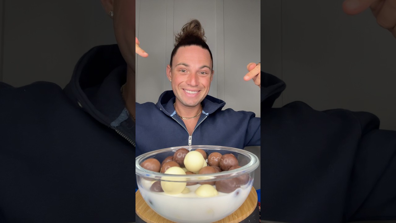 Lindt Cereal 🍫🥣 #chocolate #cereal #foodie #mukbang #asmr #fyp