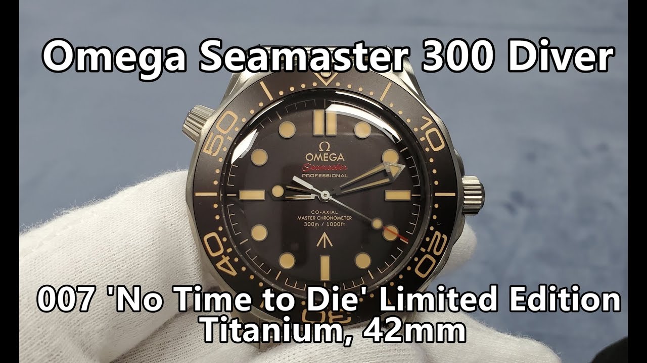 Omega Seamaster 300M Diver, Titanium, 007 'No Time to Die' Edition