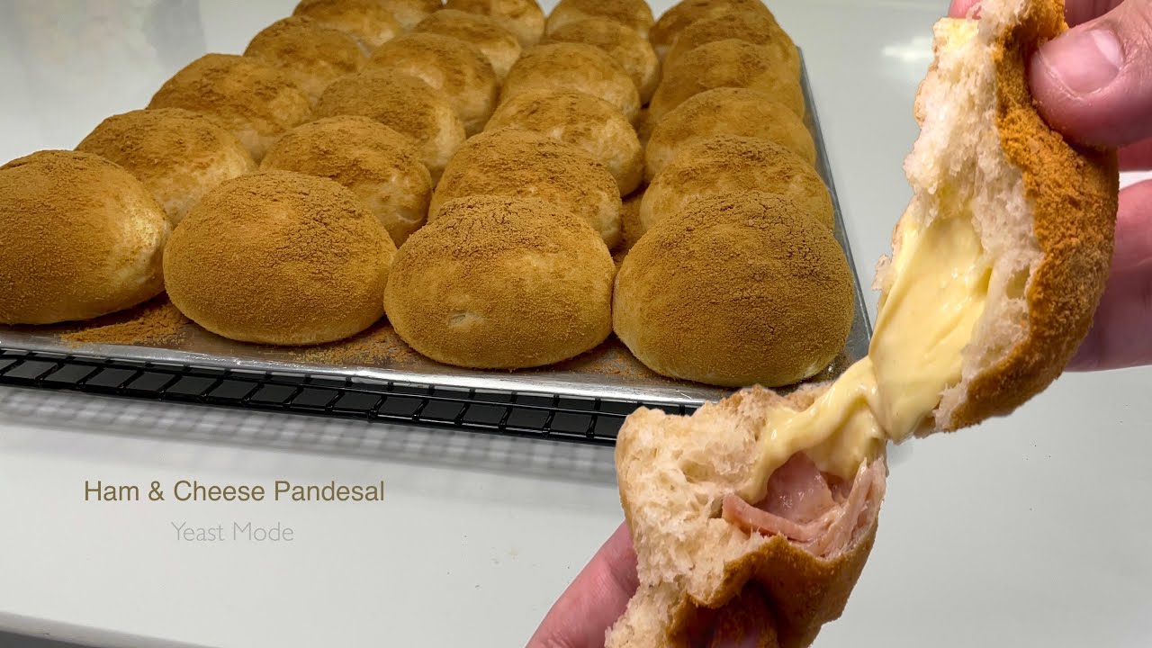 HAM AND CHEESE PANDESAL | Soft for days | Easy Pandesal Recipe | Baking ASMR