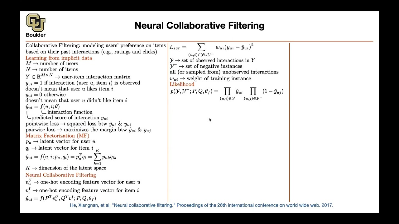 Neural Collaborative Filtering | Lecture 81 (Part 4) | Applied Deep Learning (Supplementary)